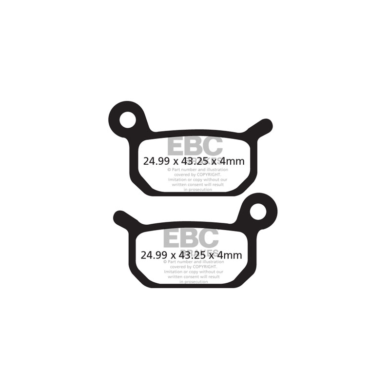 Klocki rowerowe EBC (organiczne wyczynowe) Formula B4 CFA325R