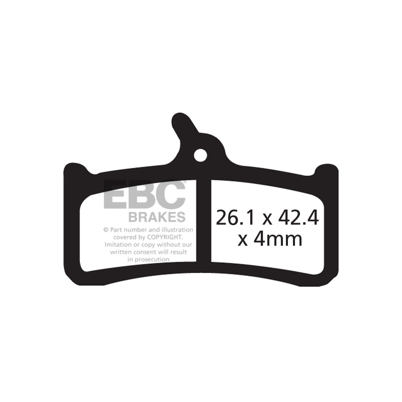 Klocki rowerowe EBC (organiczne wyczynowe) Grimeca System 12 CFA359R