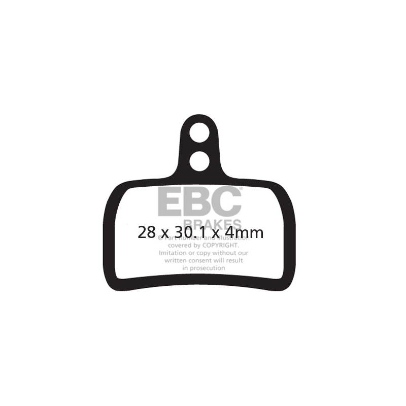 Klocki rowerowe EBC (organiczne wyczynowe) Hope Caliper Mono Mini CFA386R