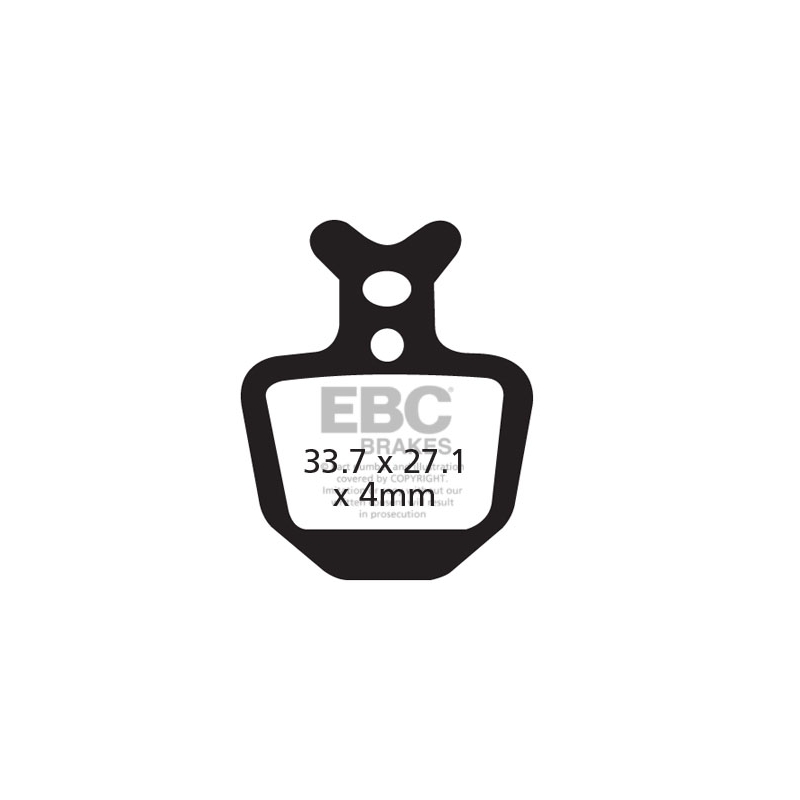 Klocki rowerowe EBC (organiczne wyczynowe) Formula Oro CFA402R