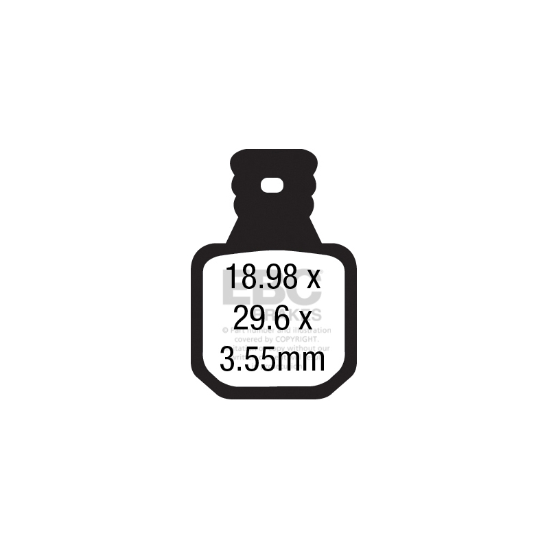 Klocki rowerowe EBC (organiczne wyczynowe) Magura MT5/MT7 CFA660/4R