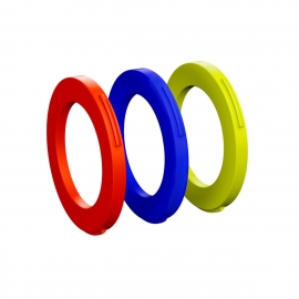 Ring kit for caliper, 4 pistons, from MY2015 (blue, neon red, neon yellow) (PU 12 pieces)