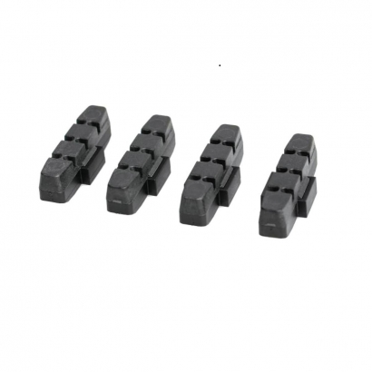 Brake pads black: standard brake pad for all polished rims (PU 2 sets)