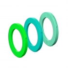 Ring kit for caliper, 2 pistons, from MY2015 (green, cyan, mint green) (PU 6 pieces)