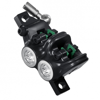 Caliper MT5 eSTOP black, rotatable tube connection, incl. brake pads, from MY2020 (PU 1 piece)