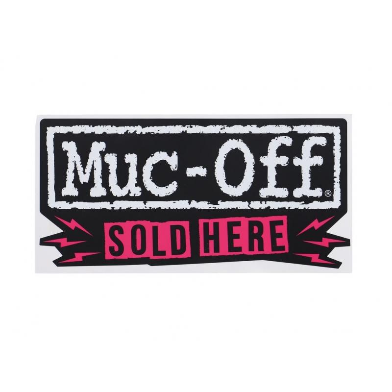 Muc-Off "Sold Here" Window Sticker