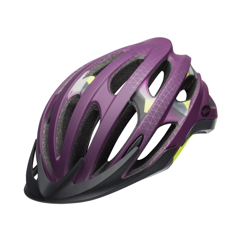 Kask mtb BELL DRIFTER matte gloss plum deco roz. S (52–56 cm) (DWZ)