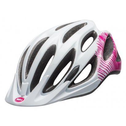 Kask mtb BELL COAST JOY RIDE gloss white cherry fibers roz. Uniwersalny (50–57 cm) (DWZ)