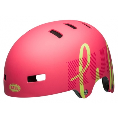 Kask juniorski BELL SPAN matte flamingo pear wild roz. XS (49–53 cm) (DWZ)