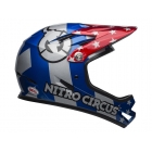 Kask full face BELL SANCTION nitro circus gloss silver blue red roz. XS (48-51 cm) (NEW)