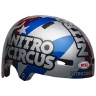 Kask bmx BELL LOCAL nitro circus gloss silver blue red roz. S (51–55 cm) (DWZ)