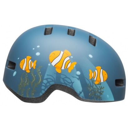 Kask dziecięcy BELL LIL RIPPER clown fish matte gray blue roz. XS (45–52 cm) (NEW)