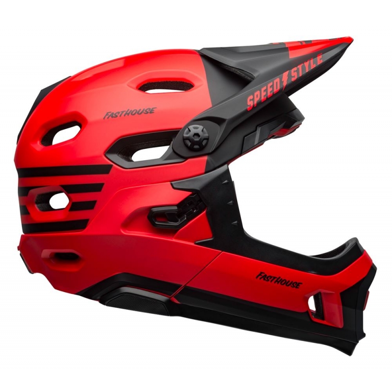 Kask full face BELL SUPER DH MIPS SPHERICAL fasthouse matte gloss red black roz. S (52–56 cm) (NEW)