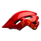 Kask juniorski BELL SIDETRACK II INTEGRATED MIPS red bolts roz. Uniwersalny (50–57 cm) (DWZ)