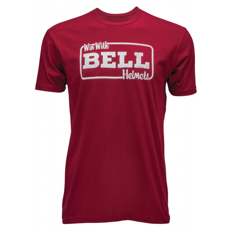 T-shirt męski BELL PREMIUM TEE WIN WITH THE BELL krótki rękaw cardinal red roz. S (NEW)