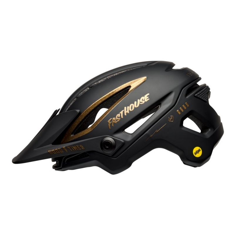 Kask mtb BELL SIXER INTEGRATED MIPS fasthouse matte gloss black gold roz. L (58-62 cm) (NEW)