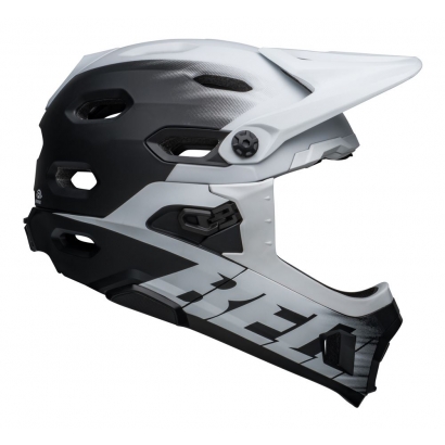 Kask full face BELL SUPER DH MIPS SPHERICAL matte black white roz. S (52–56 cm) (NEW)