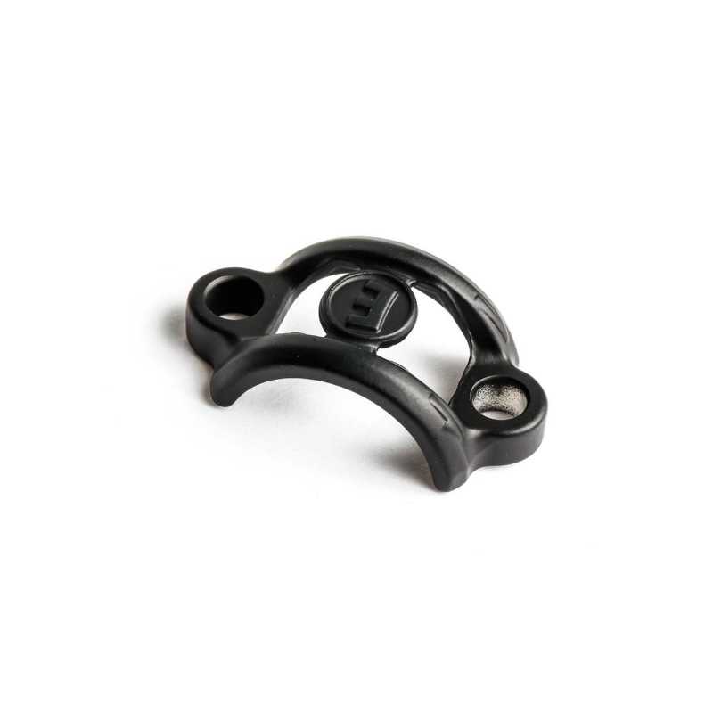 Handlebar clamp aluminum, black