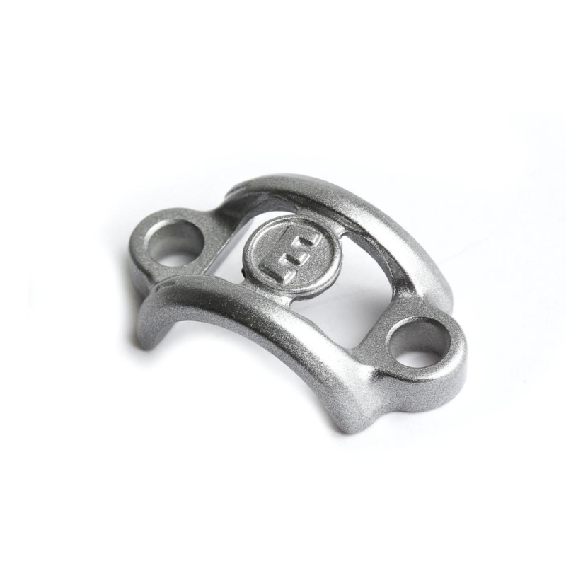 Handlebar clamp aluminum, silver