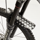 Błotnik rowerowy przedni Pixel Front 2.0 Neon srebrny (rzep) RACE FENDER - 2