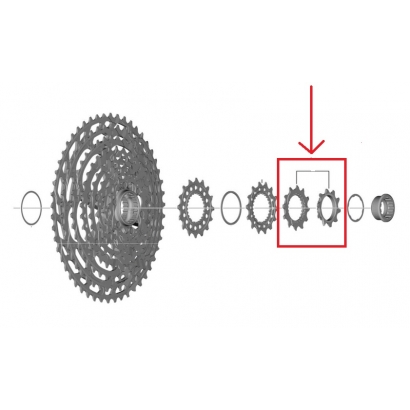 Koronka Kasety 12b Shimano CS-M9100 10T+12T Microspline