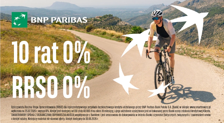 Rower marzeń na 10 rat 0% z RRSO 0% w BNP Paribas